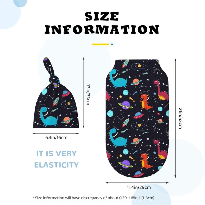Figtihw Dinosaur Swaddle Blankets Newborn Receiving Blanket Baby Swaddle Wrap Soft Sleeping Sack for Baby Girls Boys - Image 5